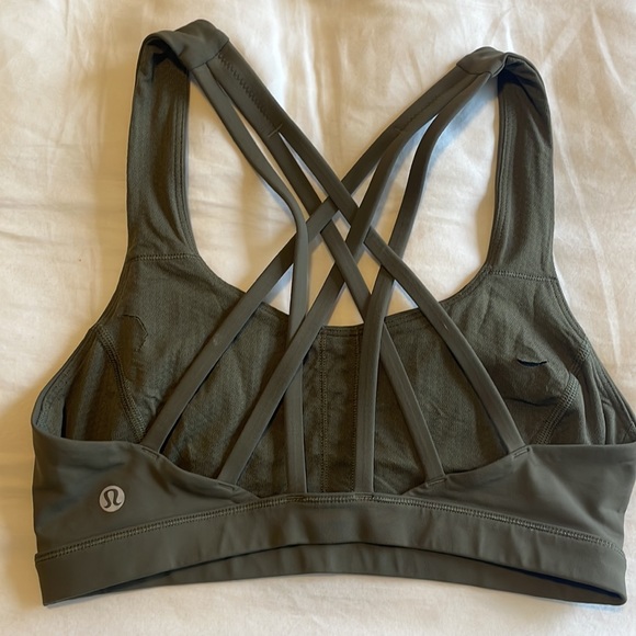 Lululemon Sage Green Bra - Picture 2 of 3